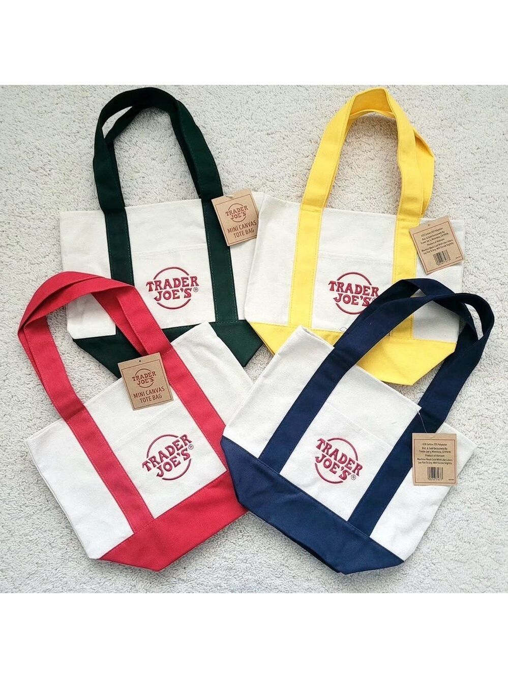 2025 Trader Joe’s Mini Totes Set of 4! Brand New!